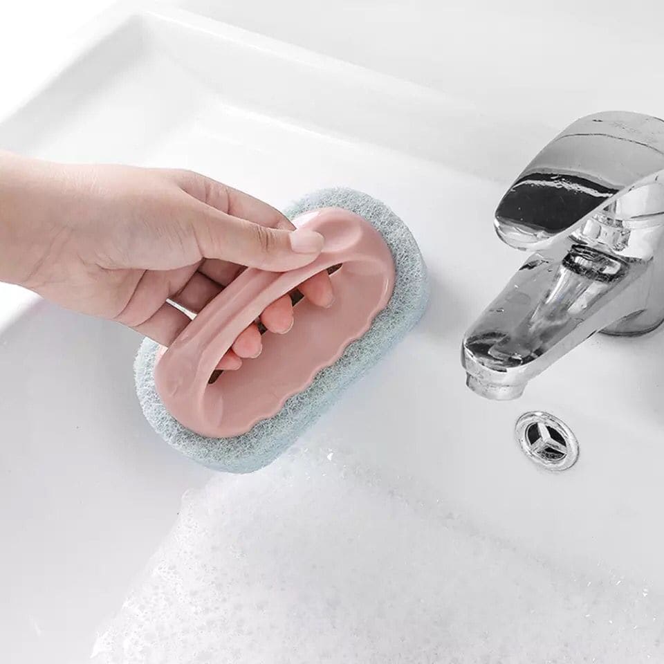 Plastic Cleaning Brush, Wall Sponge Brush, Strong Scouring Plastic Handle Washing Cleaning Brush, Strong Decontamination Bath Brush, Bathroom Kitchen Cleaning Brush Plastic Cleaning Brush, Wall Sponge Brush, Strong Scouring Plastic Handle Washing Cleaning Brush, Strong Decontamination Bath Brush, Bathroom Kitchen Cleaning Brush